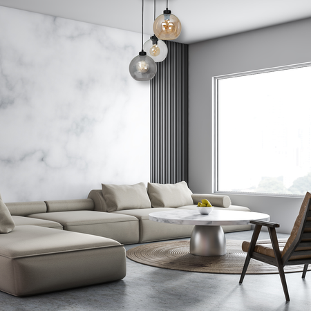 Lampa wisząca  szklana SOFIA MIX 3xE27