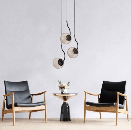 Light prestige Hook 3 wisząca czarna LP-125/3P BK