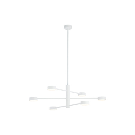 Nowodvorski Lampa wisząca metalowa biała ORBIT