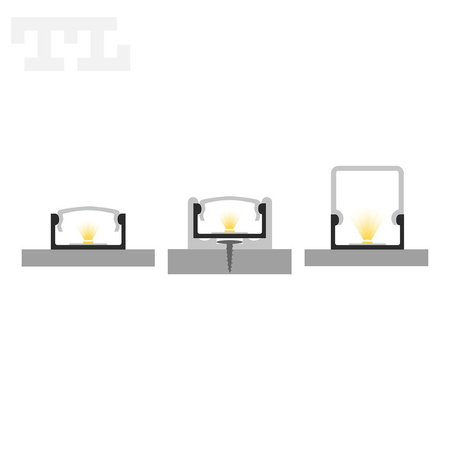 LED P4-1 Profil 2000 mm GOLD lakierowany (nr kat 86410292)