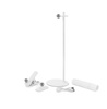 Lampka Biurkowa V-TAC 4w1 37cm Kinkiet Klips Latarka 3W LED Biała 