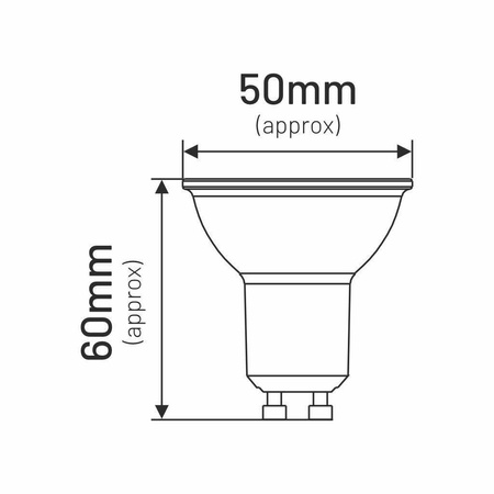 Żarówka LED MR16 GU10 6W 490lm 3000K INQ