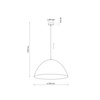 Lampa wisząca FARO New Black 1xE27