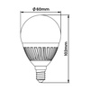 LAMPA LED  DECO E14 GLOB G60 12W 1200lm 4000K ceramika INQ