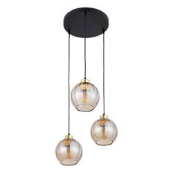 Lampa wisząca DEVI Amber 3xE27 koło