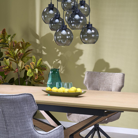 Lampa wisząca CUBUS GRAPHITE 9xE27 koło