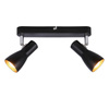 Lampa ścienna sufitowa listwa czarna 2x40W Picardo 92-50717