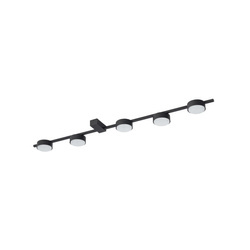 Nowodvorski Lampa sufitowa czarna metalowa PILLS