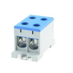 Blok rozdzielczy złączka ZK2x 95 (16-95) niebieska TH35 gwint