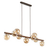 ESTERA WOOD ORZECH BURSZTYN LAMPA WISZACA 9XG9