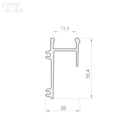 LED GK4-2 Profil 2000 mm czarny lakierowany (nr kat 9640213)