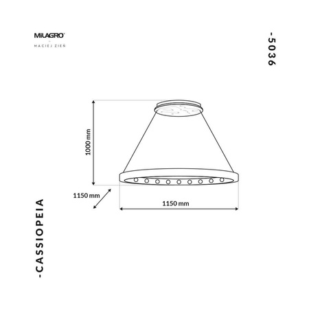 Lampa Wisząca CASSIOPEIA 19xE14 biała