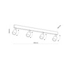 Lampa sufitowa TOP Gold 4xGU10