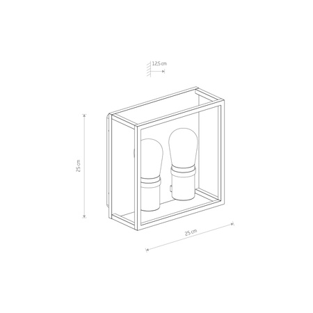 Nowodvorski Kinkiet zewnętrzny MARGOT II GR WL 2xE14 IP54 grafitowy 10503