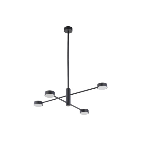 Nowodvorski Lampa wisząca metalowa czarna ORBIT 