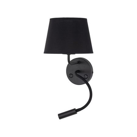 MAJA BLACK KINKIET 2 E27 + G9