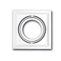 Oczko sufitowe kwadratowe Vito białe dla  AR111