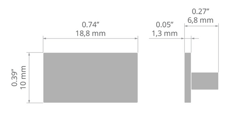 Zaślepka końcowa do profilu HR-SLIM srebrna KLUŚ