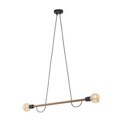 Lampa wisząca HELIX WOOD ORZECH 2xE27