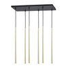 Lampa wisząca PIANO Gold 6xG9