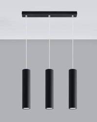Lampa wisząca LAGOS 3L czarny