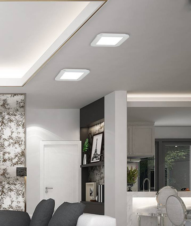 Plafon do łazienki LED 18W IP44 3000K lampa biała Nexit Candellux 10-66831