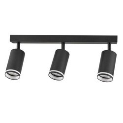 Lampa ścienno-sufitowa PARIS 3 GU10 Czarna