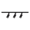 Zestaw Oprawa Tiger Track Czarny 3xGU10 1m