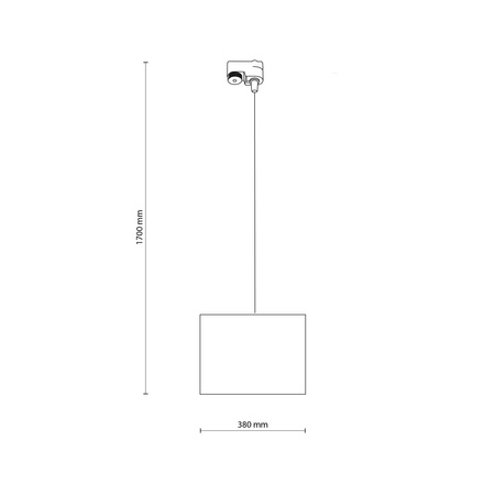Tk Lighting TRACER JUTA 380 lampa wisząca 1XE27