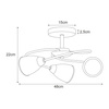 Lampa sufitowa K-JSL-6059/3 CHR z serii PLATO II