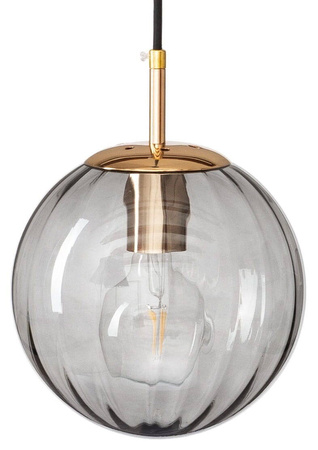 Lampa wisząca sufitowa szklana PANDORA szara