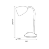 Lampka biurkowa LOGIC White 1xE27