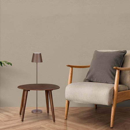 Lampa Podłogowa V-TAC 4W LED Brąz Corten IP54 Ładowalna VT-7544-C 3000K 300lm