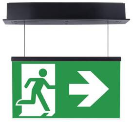 Oprawa ewakuacyjna podtynkowa SUPREMA LED D-std SA 3H AT IP54 PT-S [BLK] / 93957