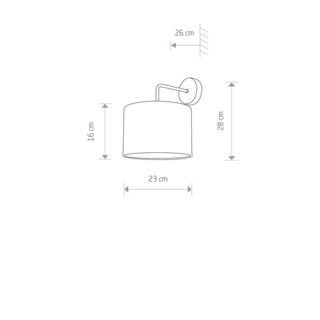 Nowodvorski Kinkiet czarny złoty ALICE 