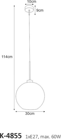 Lampa wisząca K-4855 z serii LAMBERT