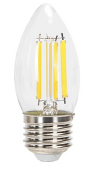 Żarówka Led filament dekoracyjna E27 C35 8W świeczka zimna 6500K