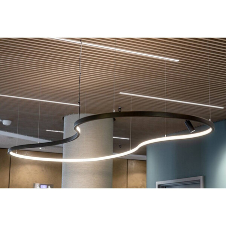 Profil GLAZA-LL, anodowany, czarny, 3010 mm