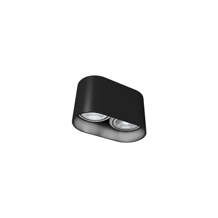 Nowodvorski Lampa punktowa natynkowa czarna OVAL 