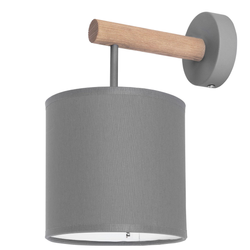 Kinkiet lampa ścienna Deva Graphite 1x E27 szara