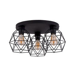 Lampa sufitowa GALAXY Black 3xE27 koło