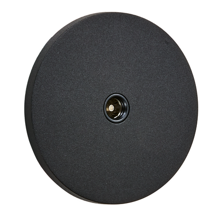 Gniazdo TV podtynkowe okrągłe metalowe TOGGLICA ROUND czarny mat