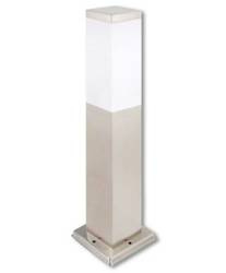 Lampa ogrodowa 1xE27 Havana stojąca 45cm srebrna