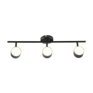 Lampa ścienno-sufitowa ruchoma LED KUBIK 3 Czarna 3000K