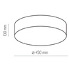 Lampa sufitowa RONDO Beżowy 4xE27 450