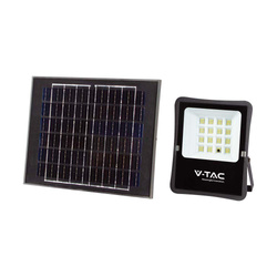 Projektor LED Solarny V-TAC 16W Pilot, AUTO, Timer IP65 VT-55200 4000K 1600lm