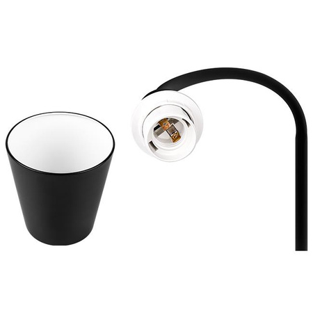 Lampa podłogowa Koko E27 145cm czarna