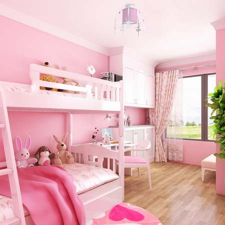 Dziecięca lampa sufitowa BALETNICA PINK 1xE27 różowa