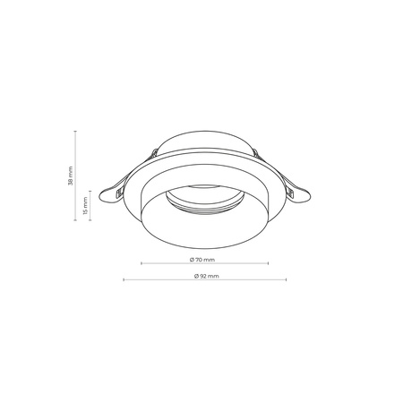 Lampa sufitowa JET White 1xGU10