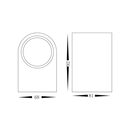 Kinkiet Ogrodowy Ovalis 2xGU10 IP44 czarny